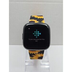 Fitbit Versa 2 Smartwatch Silver Sunflower 40mm Alexa WR50M Always On Display